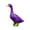Purple, variant on Goose Statue, Large White Geese Garden Statues, Resin Porch Goose Wild Goose Outdoor Lawn Statue Art Decor Ornament for Home Decor Housewarming Gifts, 7.09in