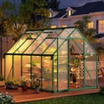 thumbnail image 6 of EastVita 8x14 ft Walk-In Greenhouse Kit Clear Pop-up Greenhouse Green., 6 of 7