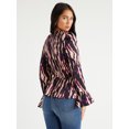 thumbnail image 3 of Sofia Jeans Women's Drape Knot Top, Sizes XXS-3XL, 3 of 6