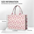 thumbnail image 3 of Large Capacity Tote Bag,Pink Bows and Baseballs Pattern Handbag Fashion Luxury Tote Bag,15.7"x13"x 5.1" Inches,Laptop Compatible, 3 of 6