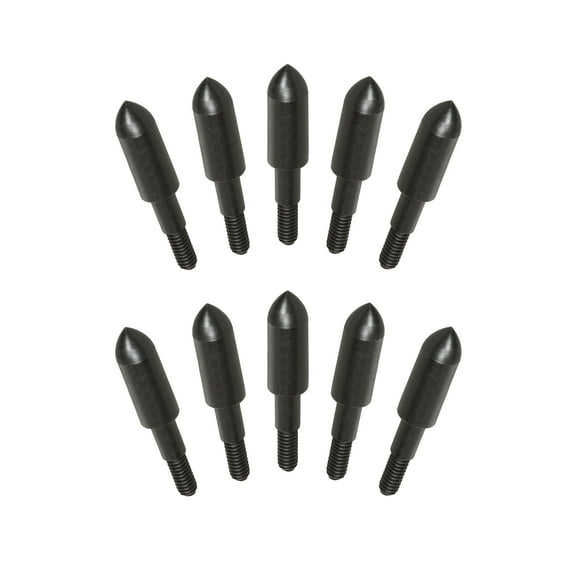 Titan 17/64" Archery Steel Bullet Points, 100-Grains, 10-Pack, Black