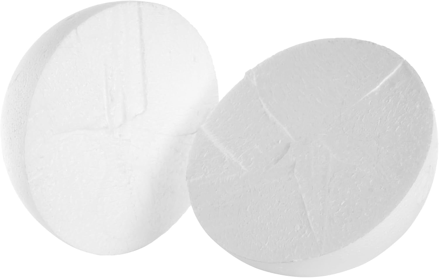 Sphere Craft Foam Balls - 7.5-Inch White Polystyrene Spheres - 2 Pack for DIY Projects, Floral Centerpieces & Home Decor
