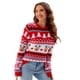 thumbnail image 5 of Suéter de punto con cuello redondo para mujer, jersey de manga larga, estampado, informal, a la moda, Otoño e Invierno, 5 of 5