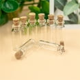 thumbnail image 3 of Empty Transparent Glass Bottles With Cork 1ml Breakable Glass Bottle Prop Gift Jars Crafts 50pcs-10*28*05mm, 3 of 5