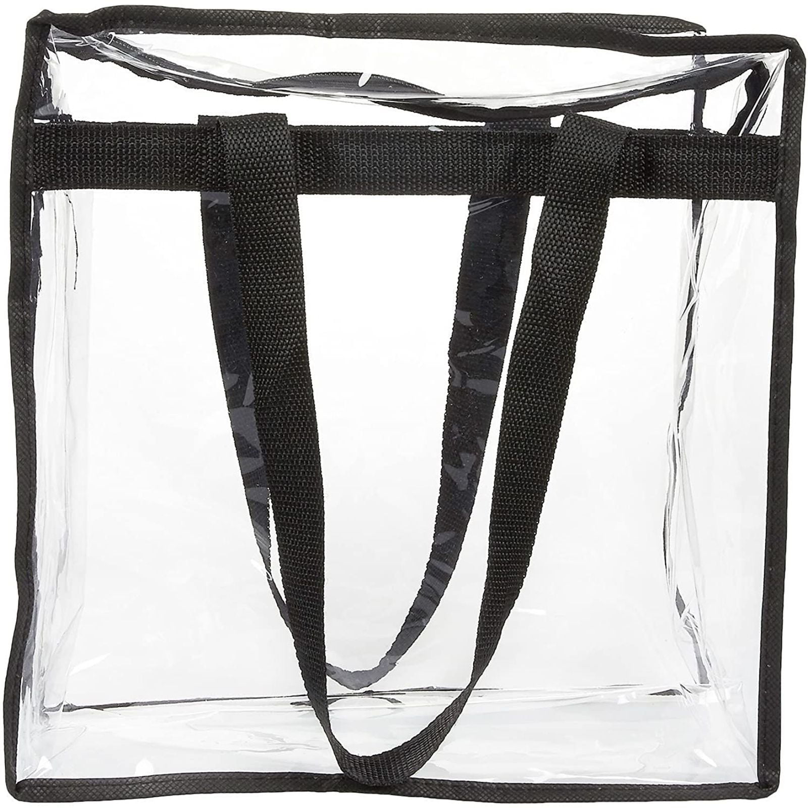 Juvale 2 Pack Stadium Approved Clear Tote Bags, 12x6x12 Large Plastic Beach  Bags With Handles : Target