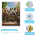 thumbnail image 3 of Diamond Art Kit for Adults, Puppies Garden Fence Art Supplies Diamond Painting for Adults Beginners, 5D DIY Diamond Art Painting Kits, Colorful Diamond Painting Craft for Home Decor 12x16, 3 of 7