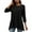 Black, variant on MIXUE Boho Tops For Women Summer Solid Color Round Neck Long Sleeve Casual Basic Tee Shirts Sportswear,Black,XXXL