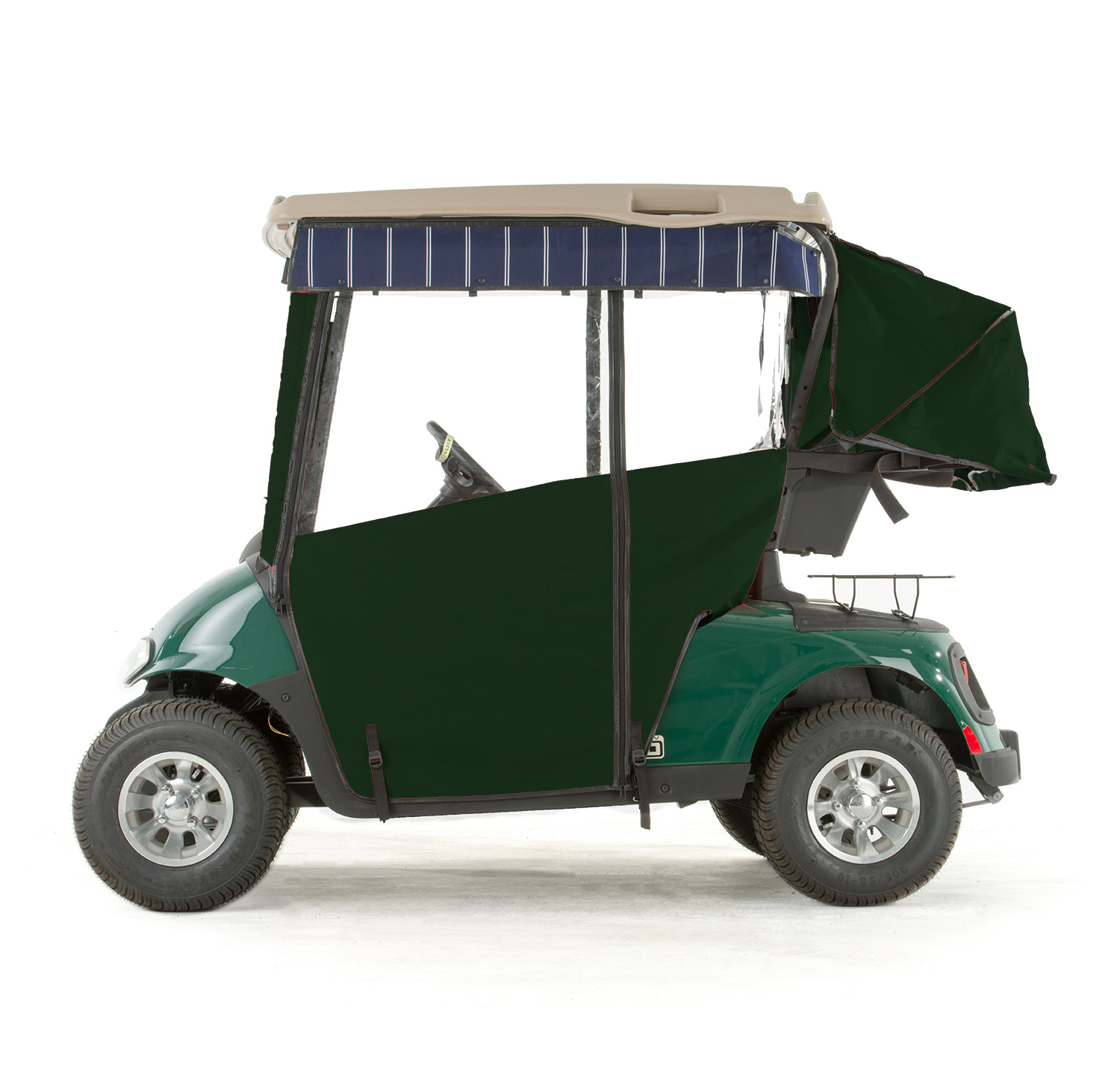 EZGO RXV Golf Cart PROTOURING Sunbrella Track Enclosure Green