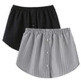 thumbnail image 2 of Homenesgenics Skirt for Women Plus Size Women's Shirt Extension Skirt Shirt Extension Blouse Skirt Blouse Extension Mini underskirt Black XL, 2 of 9
