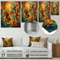 thumbnail image 4 of Designart "Evocative Hues and Patterns" Abstract Cubism Metal Wall Decor, 4 of 5