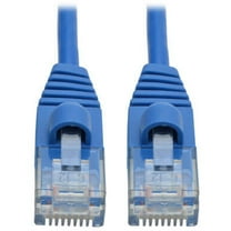 Tripp Lite Cat6a Gigabit Snagless Molded Slim UTP Network Patch Cable (RJ45 M/M), Blue, 5 ft.