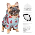 thumbnail image 3 of Fotbe Watermelon Sudadera con Estampado para Perros Pequeños – Suéter con Capucha para Mascotas, Tela Suave de Forro Polar con Bolsillo-X-Small, 3 of 7