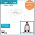 thumbnail image 3 of BIRDROCK HOME Stainless Steel Steam Table Pan - Hotel, Restaurant & Catering Supplies - 24 Gauge Steel, 2.6 qt Capacity - Meal Prep, Cooking, & Food Storage Container - 6" Depth, 1/6-Size (6 Pack), 3 of 8