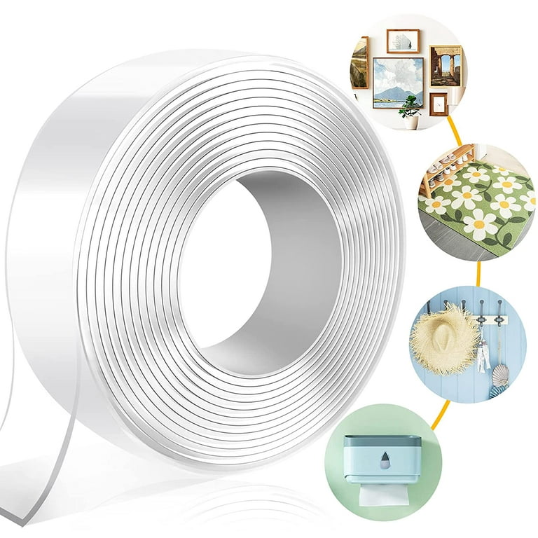 3M Extra Strong Double Sided Tape, Clear Washable Thin Nano Tape, (3M x 3CM  x 2MM)