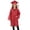 Red, variant on Girls Graduation Gown Cap Set Kids Doctoral Pockets Commencement Photo Outfit Girls Casual Outfit Sets