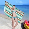thumbnail image 5 of Mexican Serape Stripes Beach Towel Fast Drying Camping Towels Sand Free Beach Blanket Soft Absorbent Travel Sport Towel for Gym Bath Shower Swimming 31" x 71" Washcloth Gift, 5 of 7