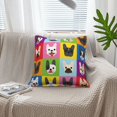 thumbnail image 6 of Faux Leather Throw Pillow Covers, French bulldog Decorative Pillow Covers for Couch Sofa Bed Living Room Home Garden, Pillow Cases with Invisible Zipper, 6 of 6