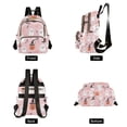 thumbnail image 4 of FORMRS Mini Backpack Purse for Women Quilted Travel Daypack Casual Shoulder Bag, Pink Halloween Ghosts, 4 of 7
