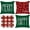 -, variant on 4 Pcs Christmas Pillow Covers 16x16, Red and Green Christmas Decorations Pillowcase, Winter Decorative Pillow Case, Plaid Dot Cushion for Indoor Home Bedroom Sofa Xmas Couch Decor