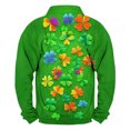 thumbnail image 3 of Sudadera sin capucha para hombre, informal, a la moda, con cuello alto, estampado, cremallera, jersey de manga larga, blusa de poliéster para hombre, 3 of 3