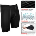 thumbnail image 6 of YUSHOW Mens Compression Shorts Athletic Gym Shorts Cool Dry Workout Underwear 3 Pack Size L, 6 of 8