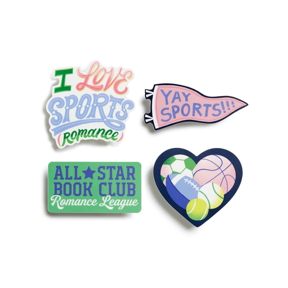 I Love Sports (Romance) Stickers - Sticker Set of 4, (Paperback)