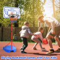 thumbnail image 7 of Kids Basketball Hoop, Adjustable Toddler Basketball Hoop Toy for Kids Indoor Outdoor Mini Portable Basketball Goals, Sport Game Gifts for Age 3 4 5 6 7 8 9 Boys Girls, 7 of 7