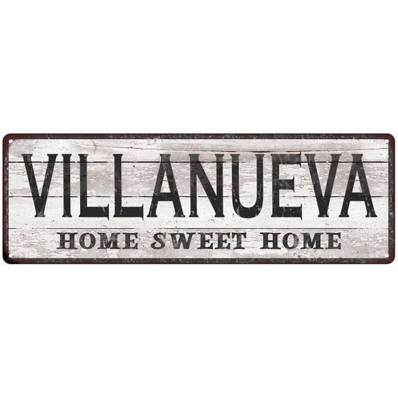 VILLANUEVA Home Sweet Home Country Look 6x18 Metal Sign 106180045989