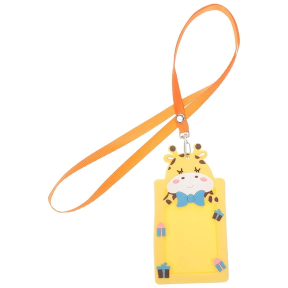 PBPBOX Cute ID Card Holder Vertical PVC Card Pouch Organizer For Students 1Set