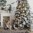 thumbnail image 7 of Tzou 65pcs Christmas Ball Ornaments Set for Christmas Home Indoor Tree Decorations, Gold & White, 7 of 7