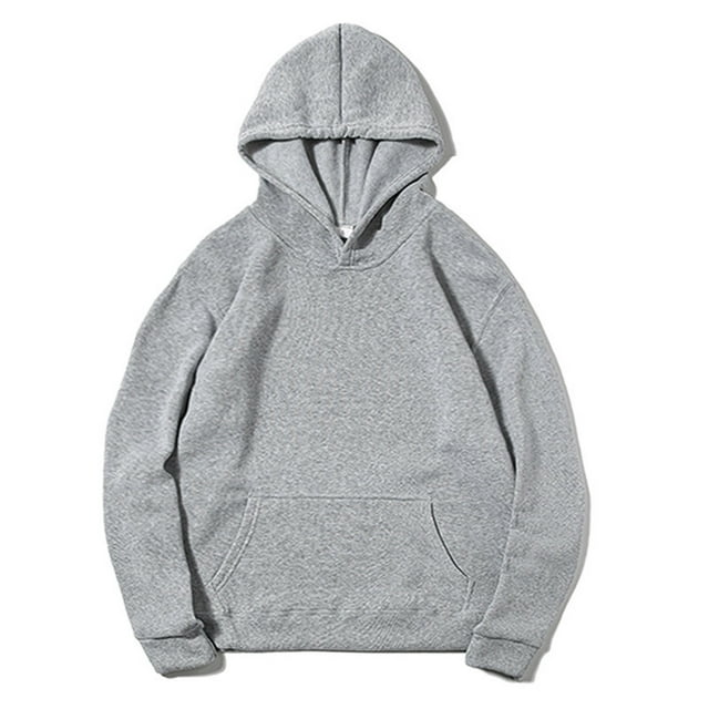 pstuiky Camisas de manga larga abrigadas para hombre, Sudadera con capucha deportiva de manga larga para hombre, estilo relajado y liso Tops de talla grande para hombre xxl