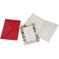 thumbnail image 4 of Sustainable Greetings 36 Pack Holiday Photo Card Holder, Red Foil Photo Sleeves, Bulk Personalized Christmas Cards with Envelopes, Holds 5x7 Inch Inserts, 4 of 7