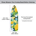 thumbnail image 5 of HELLHERO Soft Anti-Slip Ironing Board Cover 3 Fasteners Dust Covers Soft Fabric 15"x54", Lemon, 5 of 5