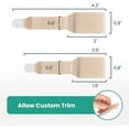 thumbnail image 2 of Welnove Hammer Toe Straightener - 16 Pack Broken Toe Wraps - Hammer Toe Corrector for Women - Toe Splints for Crooked Toes, Curled Toes, Bent Toes - (Multi-Size, Beige), 2 of 7
