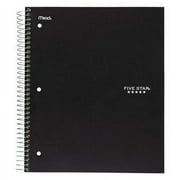 Branded Mead Five Star Wirebound Notebook, College Rule, 3-hole Punch, 5 Subject 200 Sheets per Pad Pack of 1