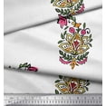 thumbnail image 3 of Soimoi Cotton Voile Fabric Leaves & Floral Block Print Fabric by The Yard 42 Inch Wide, 3 of 3