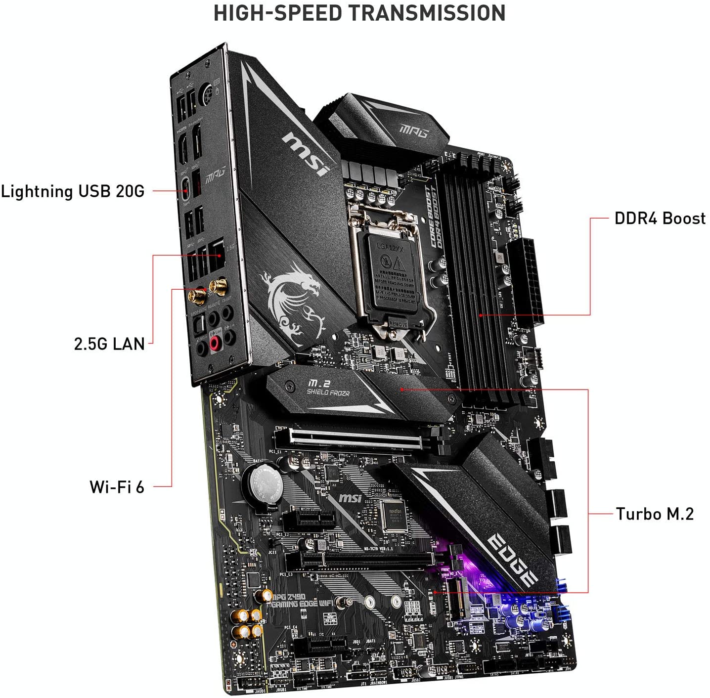 Core i3-10105F とMSI MPG Z490 GAMING PLUS MSI MPG Z490 GAMING PLUS ATX Gaming Motherboard (10th Gen