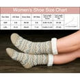 thumbnail image 5 of Cozylook 2-Pack Women's Fuzzy Slipper Socks Sherpa Lined, Non-Slip Grippers, 5 of 6