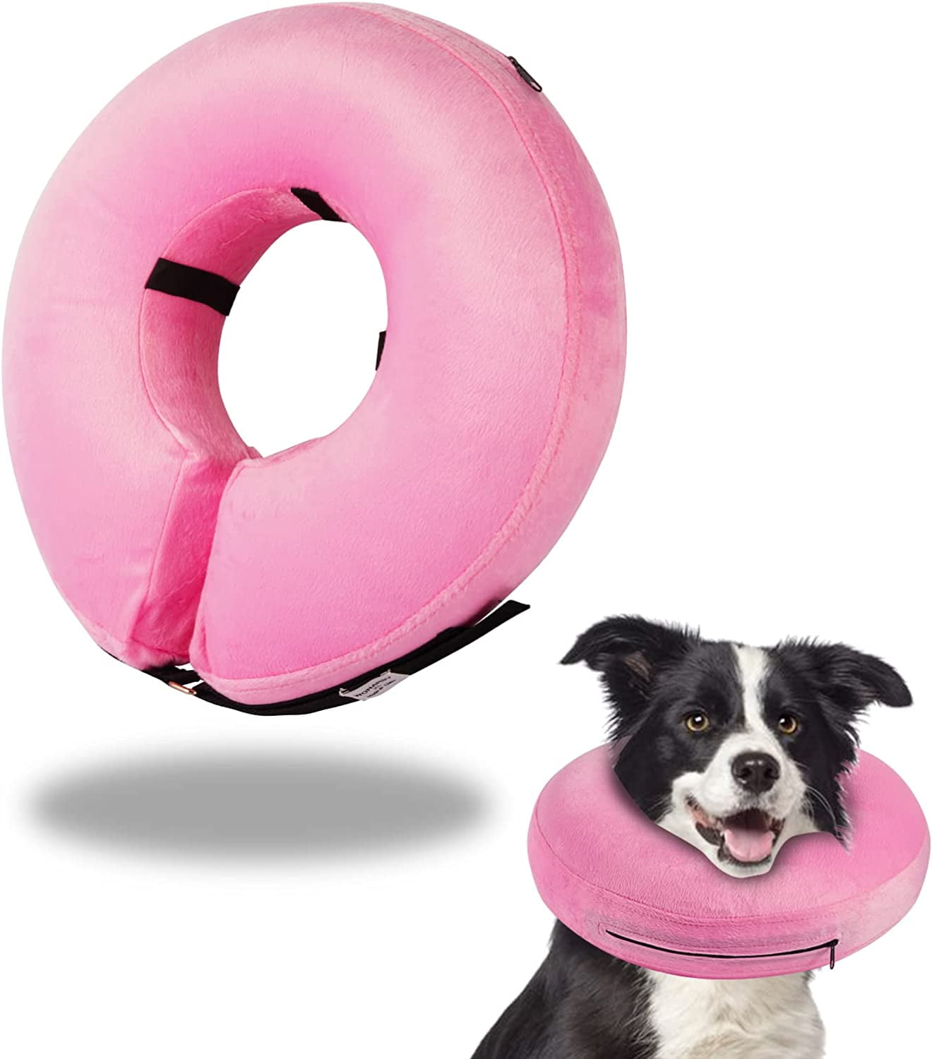 Dog Cone Collar Alternative After Surgery, Adjustable Protective Soft