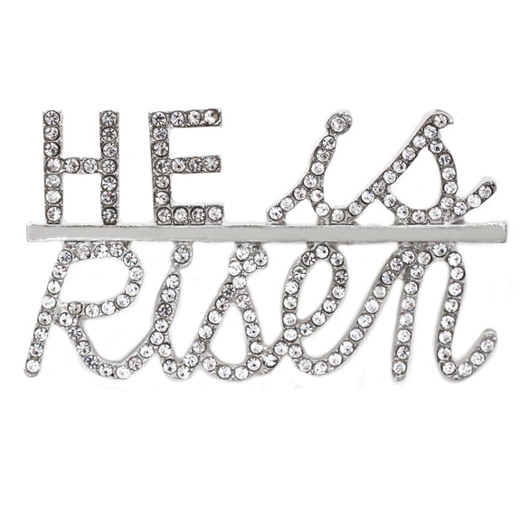 cocojewelry HE IS RISEN Easter Brooch Pin Fashion Jewelry