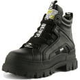 thumbnail image 6 of Buffalo Aspha NC Mid Women's Lace Up Chunky Sole Vegan Trainers In Black Size 8.5, 6 of 6