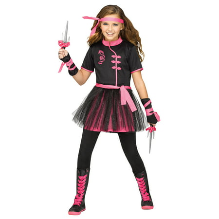 Morris Costumes Girls Cutest Ninja Miss CH Costume Black Pink 12-14, Style