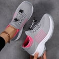 thumbnail image 6 of Dakaela Women's Orthopedic Air Cushion Running Shoes Comfy Breathable Mesh Sock Fashion Sneakers Arch Support Walking Footwear,Pink Size 9.5, 6 of 6