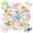 4A-50pcs, variant on 35pcs-50pcs Cartoon Animal Stickers Cute Animal Stickers Funny PVC Stickers for Laptops Phones Notebooks