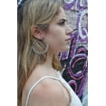 thumbnail image 5 of Pendientes de aro Yashi Cleopatra Oro pequeño Plata, 5 of 5