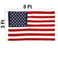 thumbnail image 2 of Kids Bedroom Set American Flag Nylon Embroidery Brass Banner And Flag Car Sticker,Red Independence Day 4th of July Household Stickers, 2 of 5