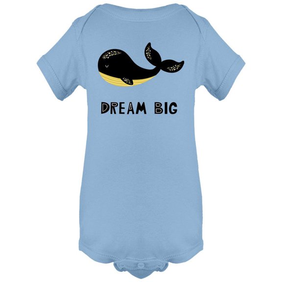 Dream Big Whale Bodysuit Infant -Image by Shutterstock,  6 Months
