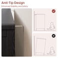 thumbnail image 2 of Commode à 4 Tiroirs pour Chambre, Commode Vintage avec Poignées Sculptées et Pieds Fuselés, Commodes en Bois avec Grande Capacité de Rangement, Noir, 2 of 3