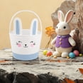 thumbnail image 6 of Personalized Easter Basket - Dienrx Easter Basket, Easter Bunny Baskets with Handle, Baby Gift Baskets, Egg Buckets Gifts Tote Bags Egg Hunt Basket for Kids, Boys, Girls, Toddler, Babies, Infant, 6 of 8