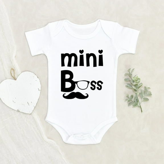 Gentleman Baby Clothes - Mini Bosses Baby Boys Clothes - Mustache Baby Clothes